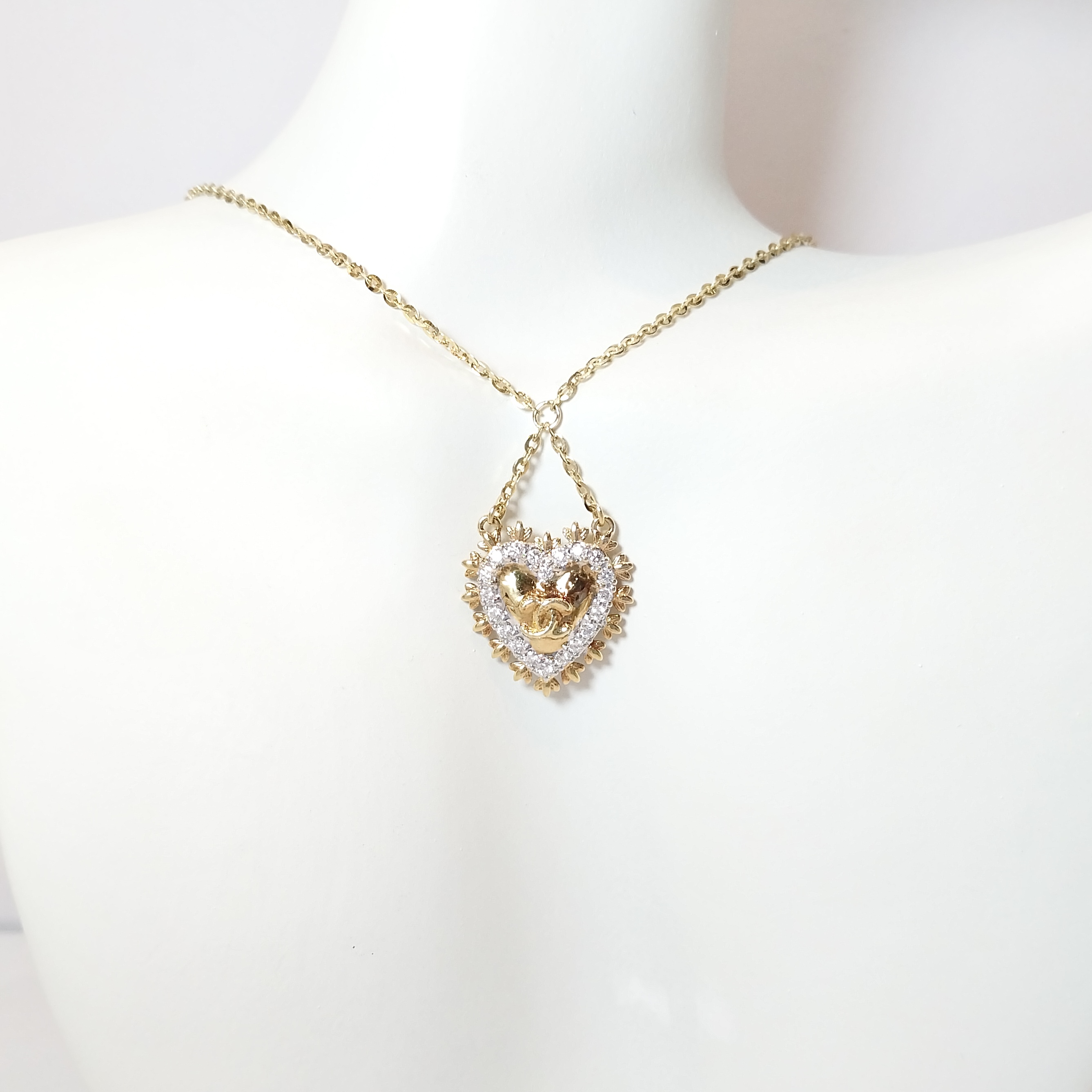 Chanel Heart Diamond Necklace